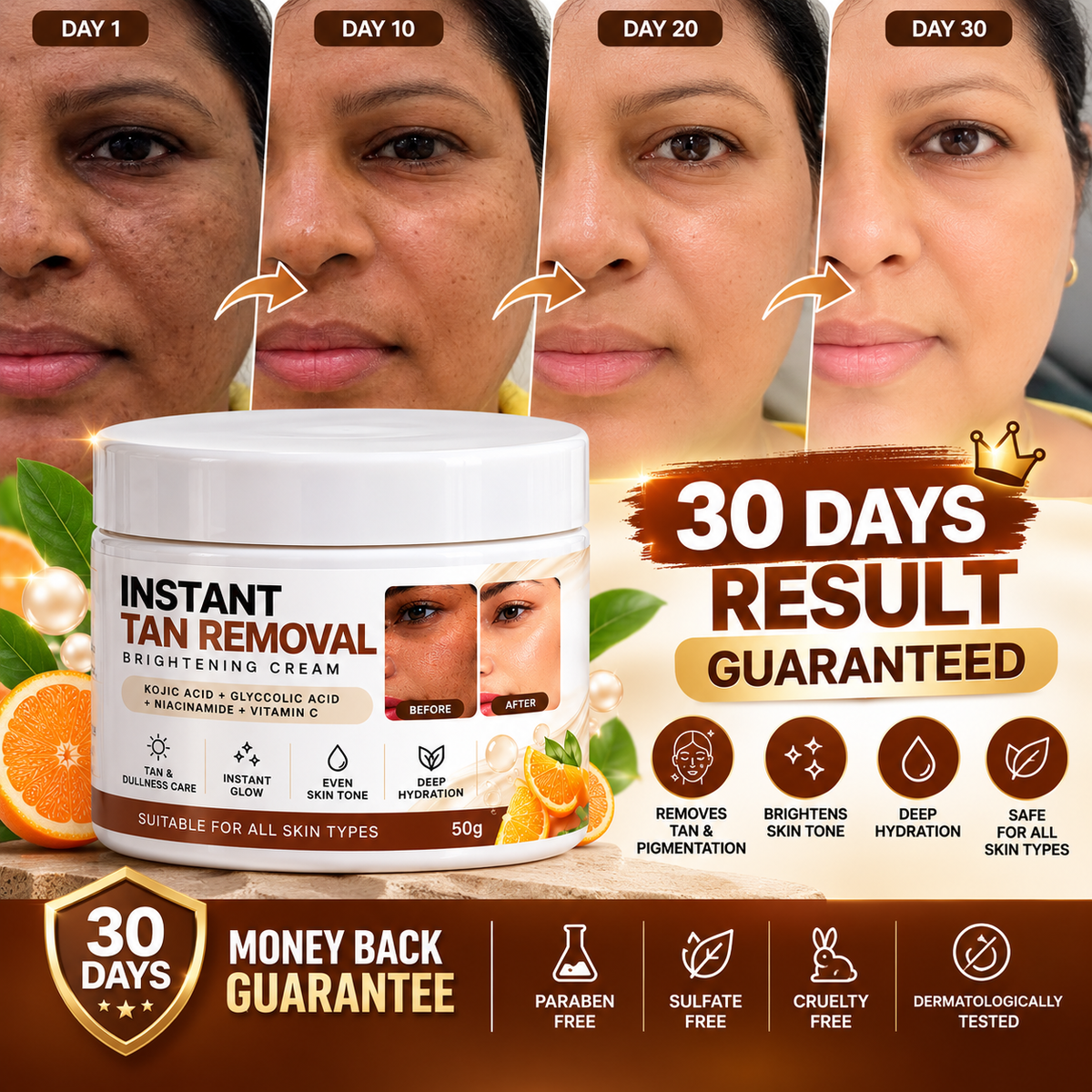 Instant Tan Removal Cream