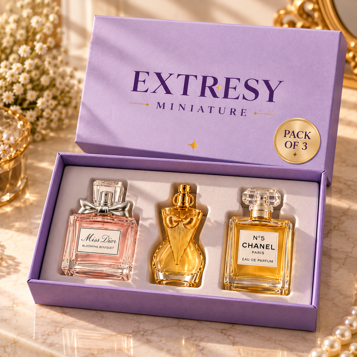 Pack of 3 Mystery Luxury Miniature Fragrances
