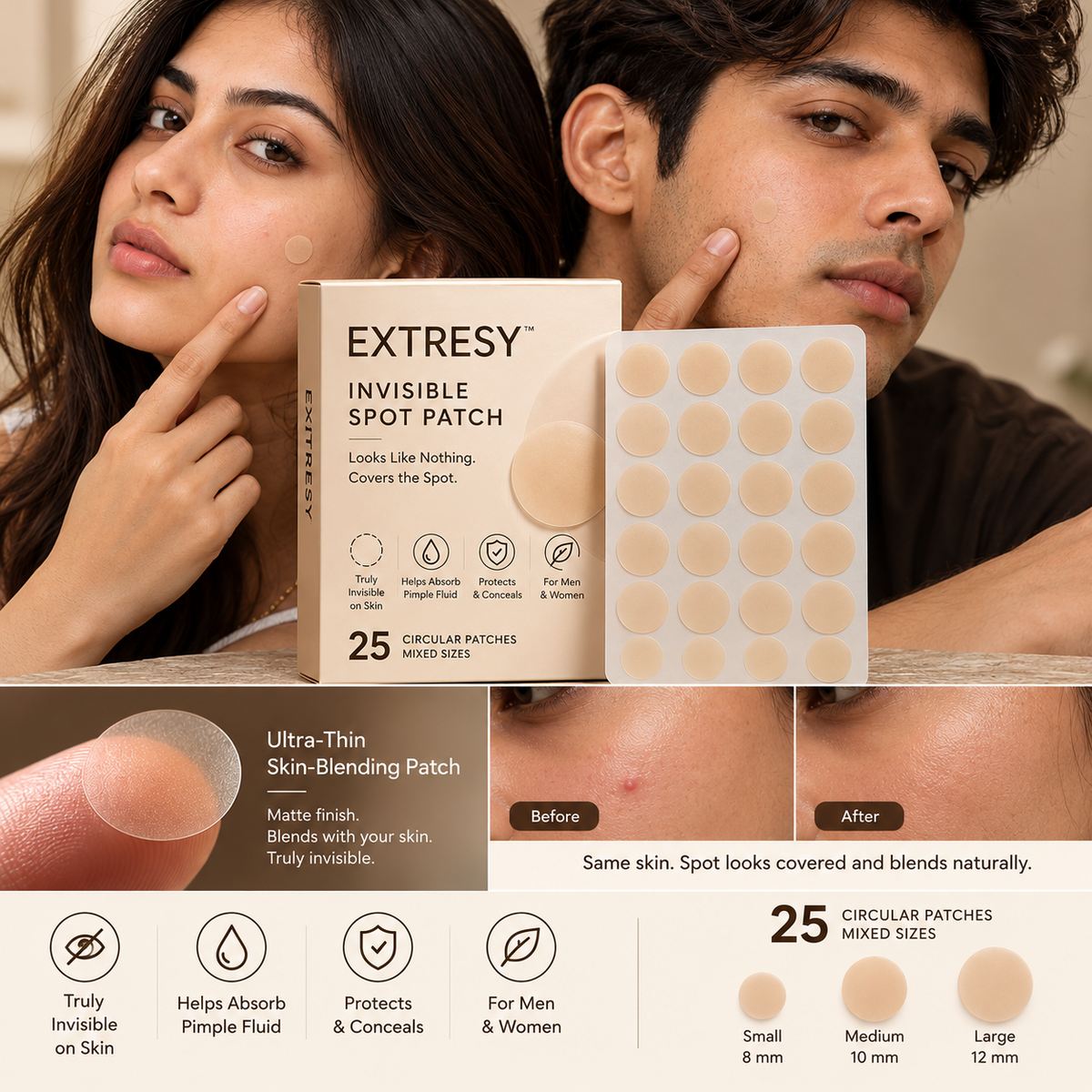 Invisible Acne Pimple Patches (Buy 1 Get 1 One Free)