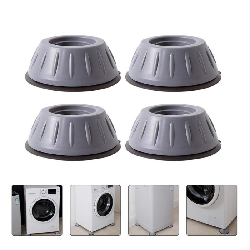 Anti-vibration feet for washer and dryer (gray raised pads for 4